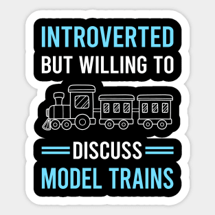 Introverted Model Train Trains Railroad Railway Sticker